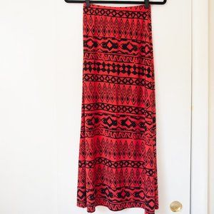Mystiq Muse Pattern Maxi Skirt